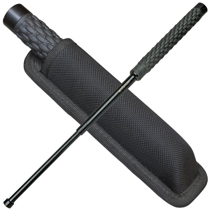enforcer STEEL 24 cm telescopic baton black incl. holster